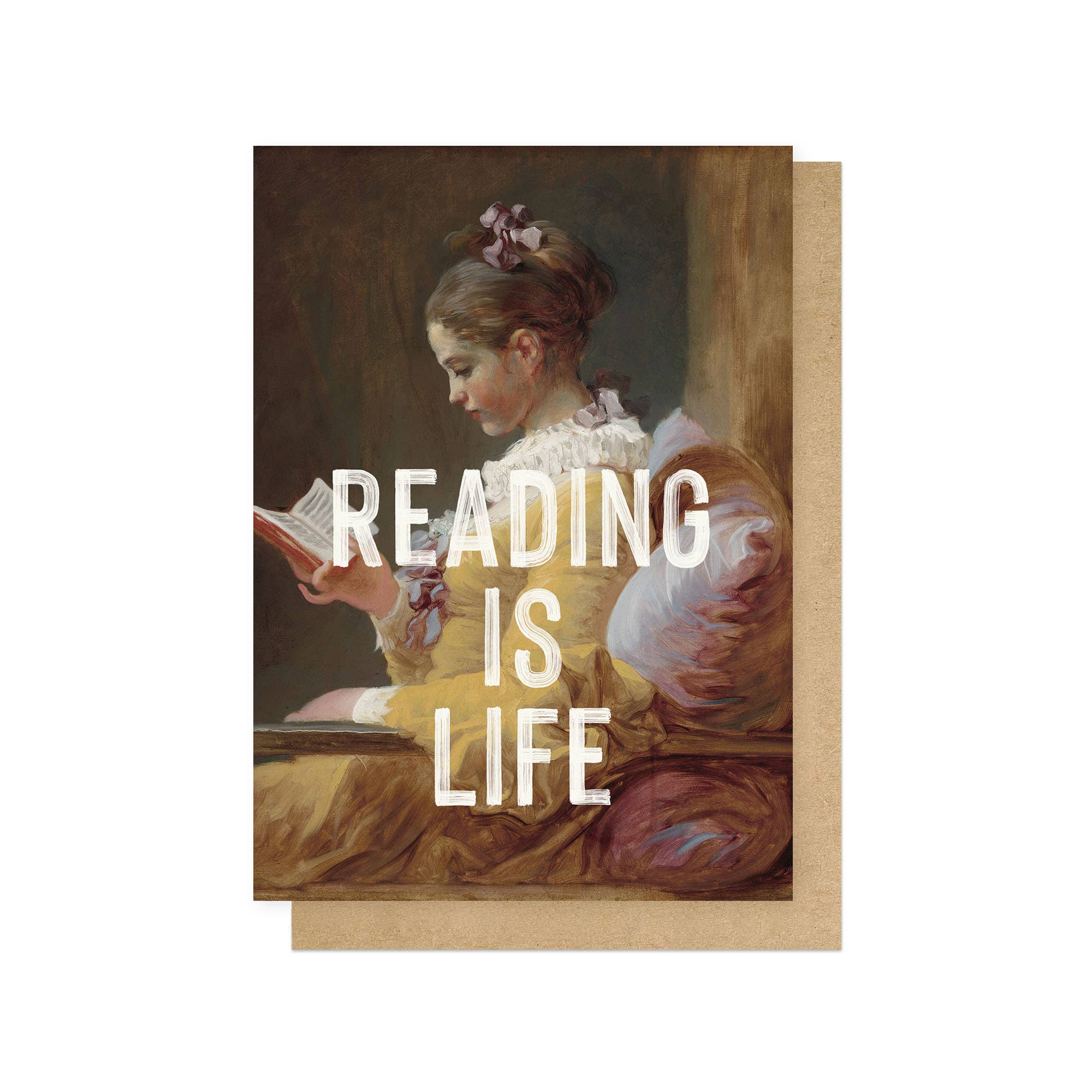Reading Is Life Greeting Card