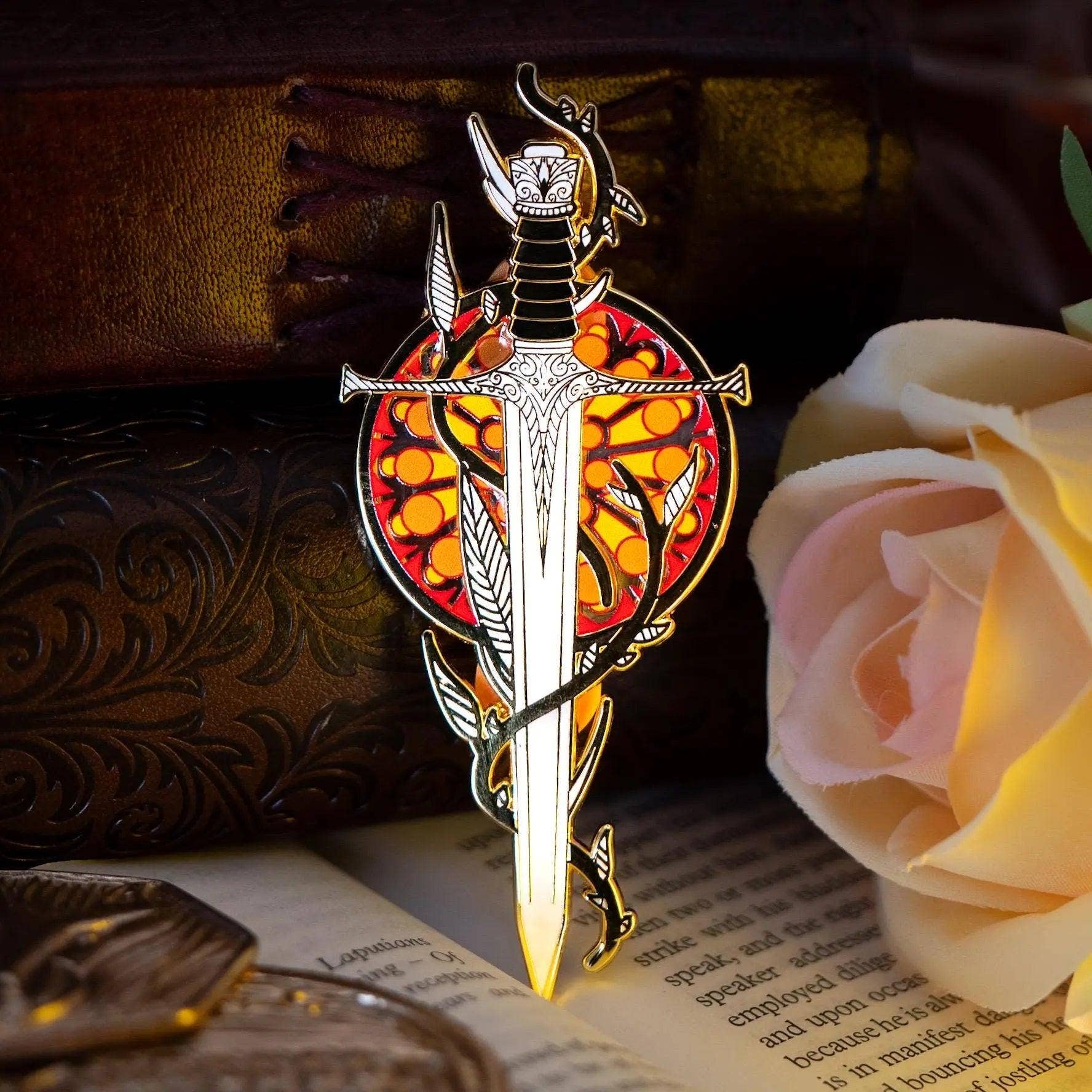 Stained Glass Dagger | Enamel Pin