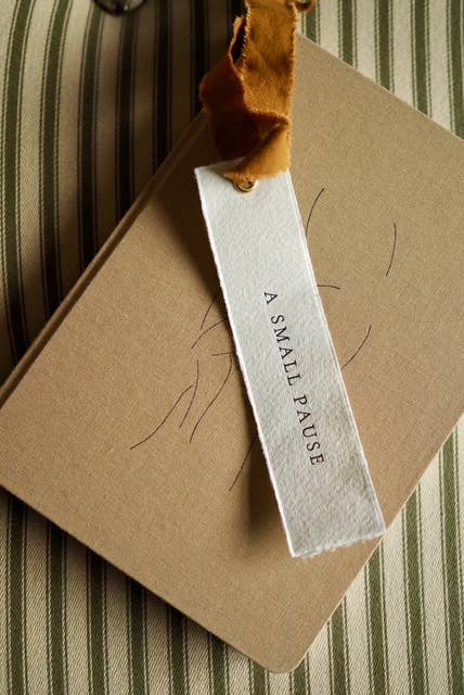 A Small Pause | Letterpress Bookmark