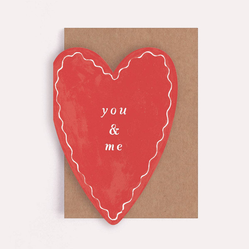 You & Me Heart Card