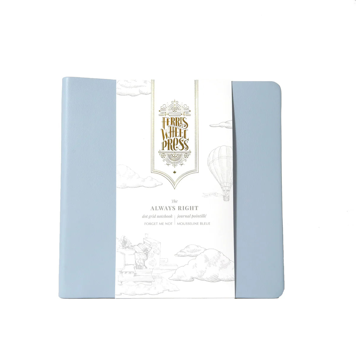Ferris Wheel Press | The Always Right Wide Dotted Notebook – Forget Me Not