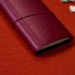Refillable Notebook Folio | Salty Plum Trifold