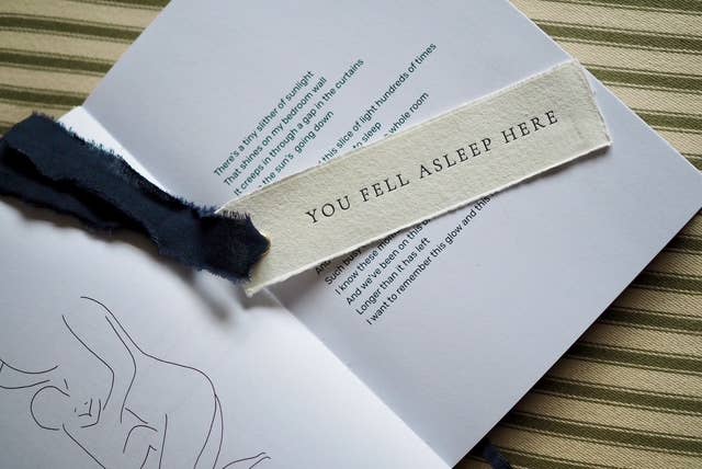 You Fell Asleep Here | Letterpress Bookmark
