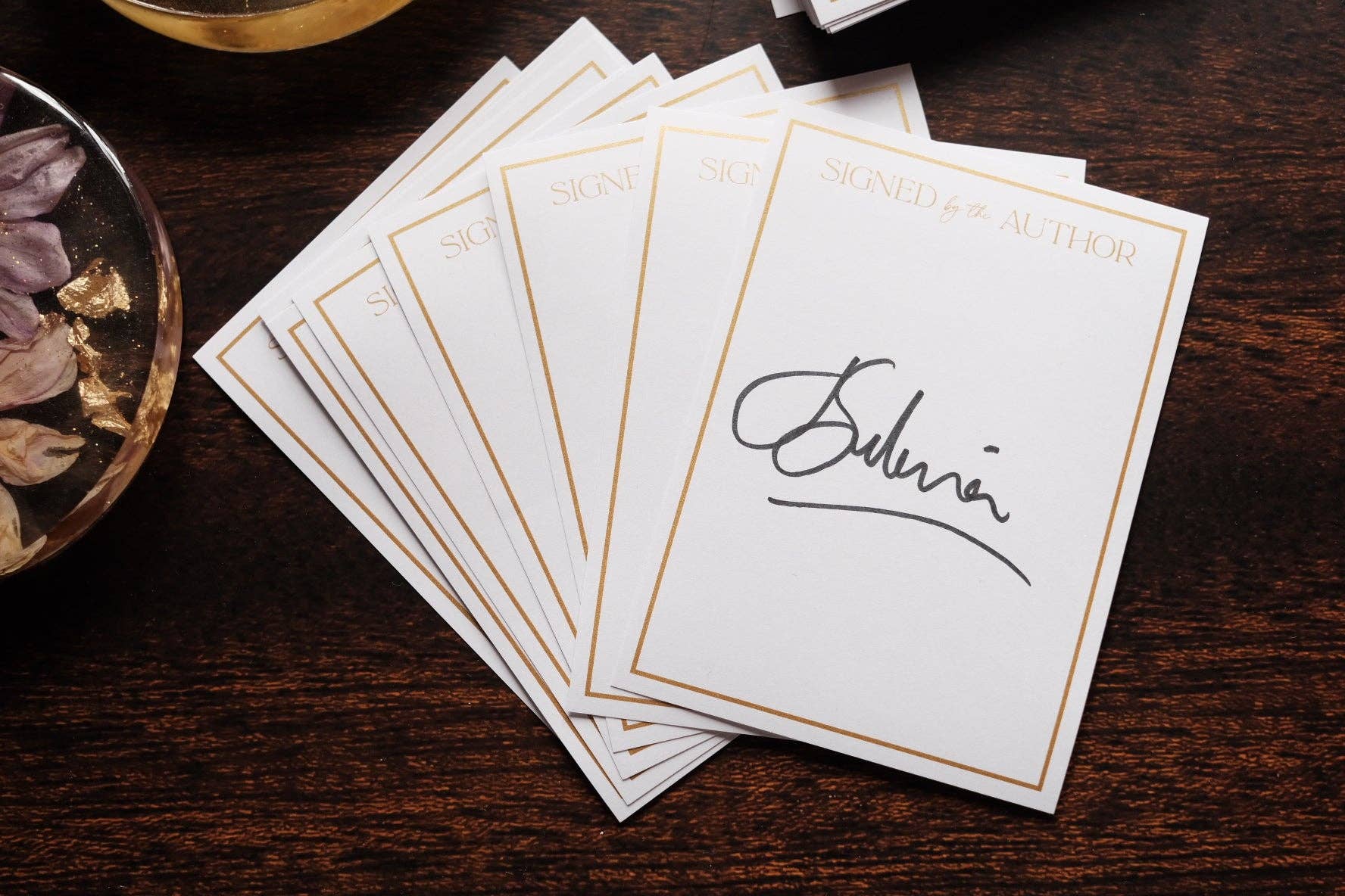 Blank Signed by the Author Bookplates – 25 pack