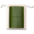 Refillable Notebook Folio - Olive Green Trifold
