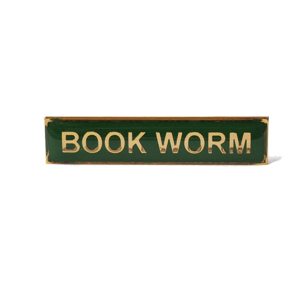 Book Worm - Enamel Title Badge