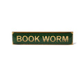 Book Worm - Enamel Title Badge