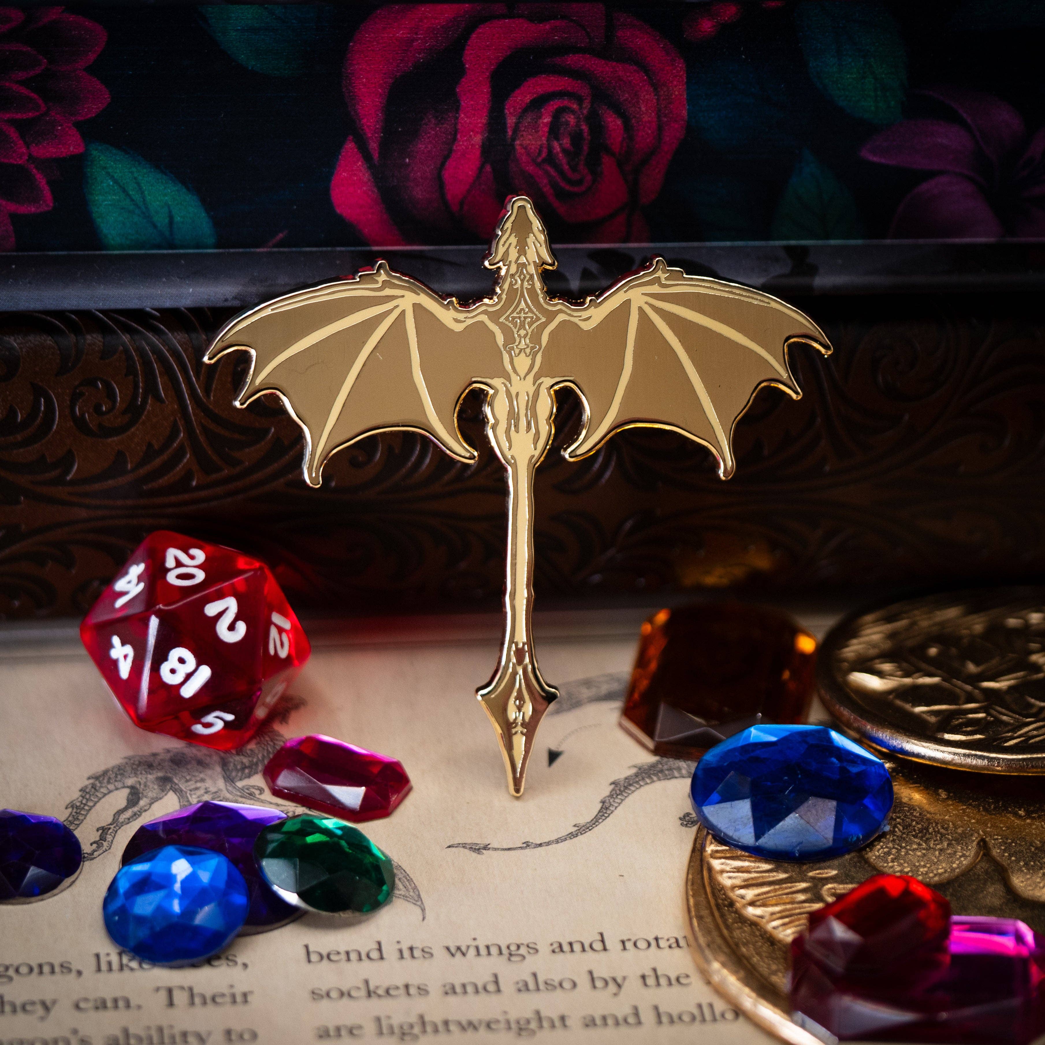 Gilded Golden Dragon | Hard Enamel Pin