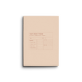 Fast Brain Daily Productivity Planner- Single Notebook: Peach