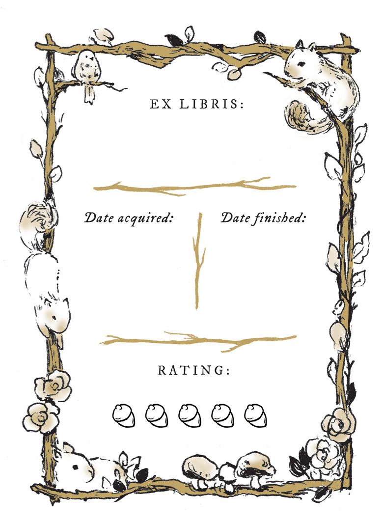 Woodland Acorn Bookplates – 10 pack