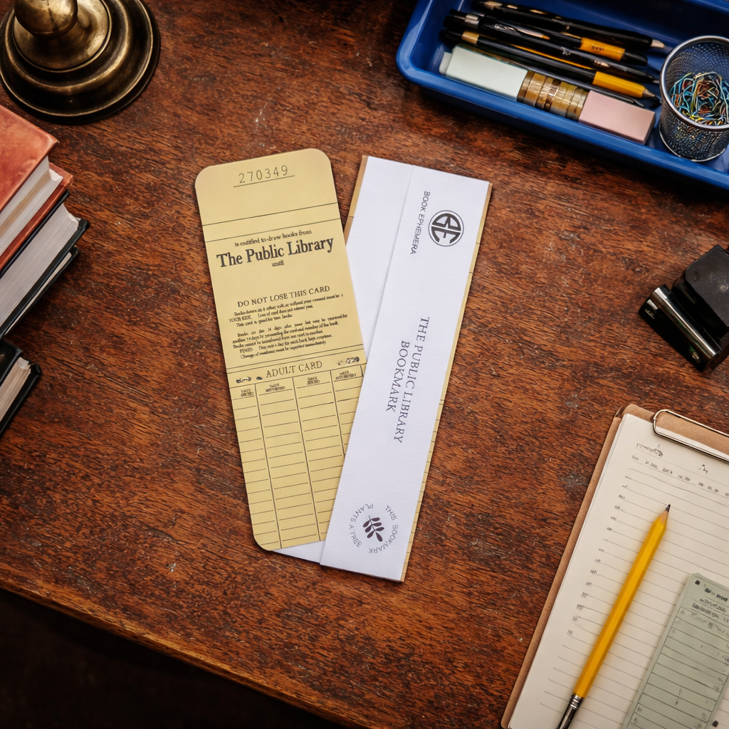 Library Card Bookmark
