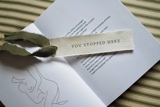 You Stopped Here | Letterpress Bookmark