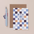 Checkerboard Rad Dad Card