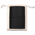 Refillable Notebook Folio - Raven Black Trifold
