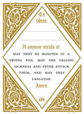 Book Curse bookplates - 10 pack