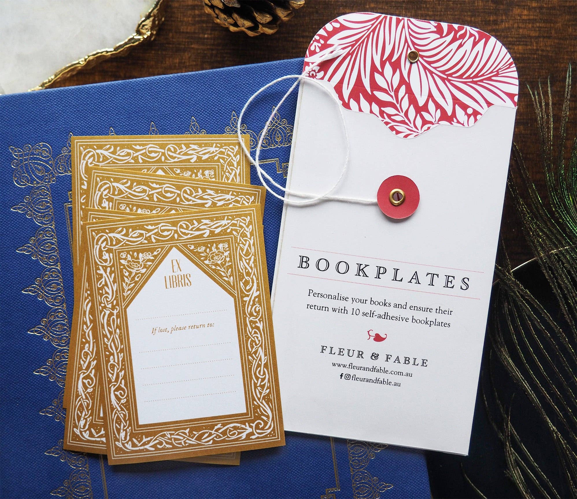 Tangled Vines Bookplates – 10 pack