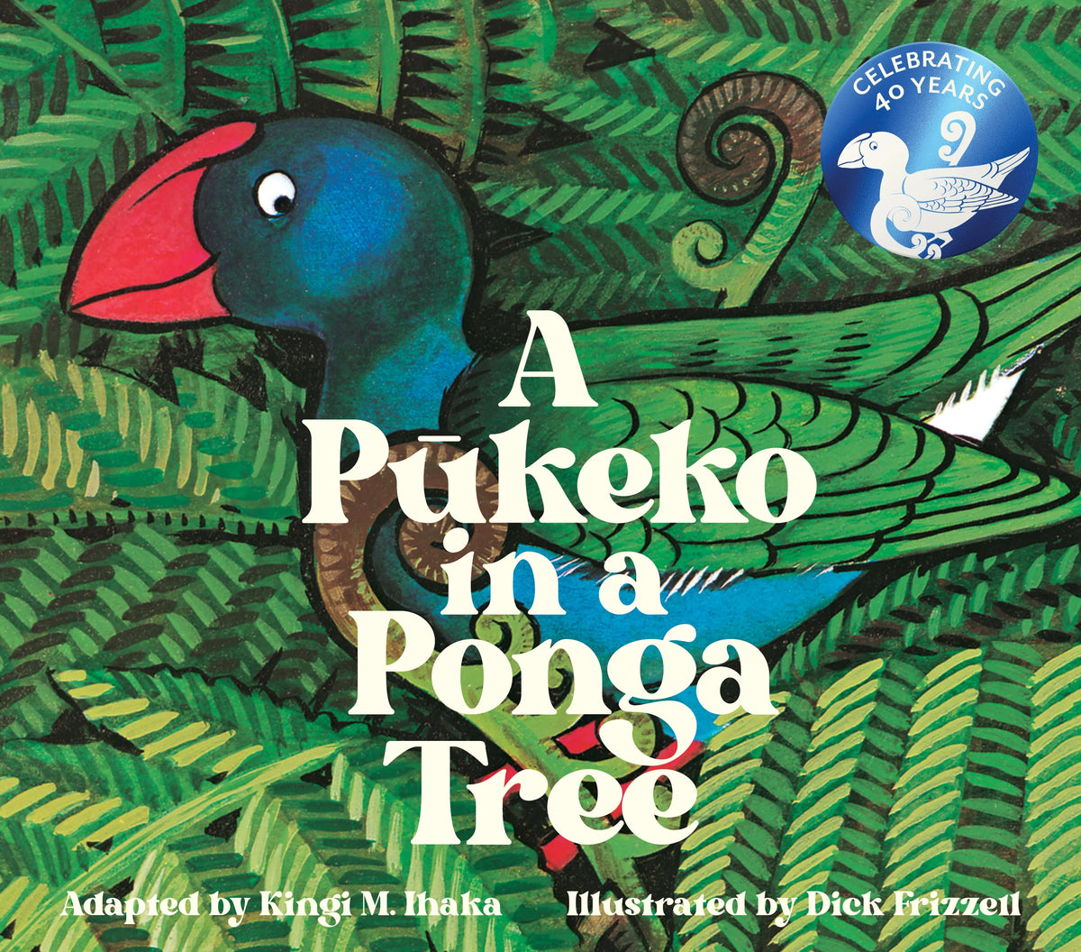 A Pukeko in a Ponga Tree