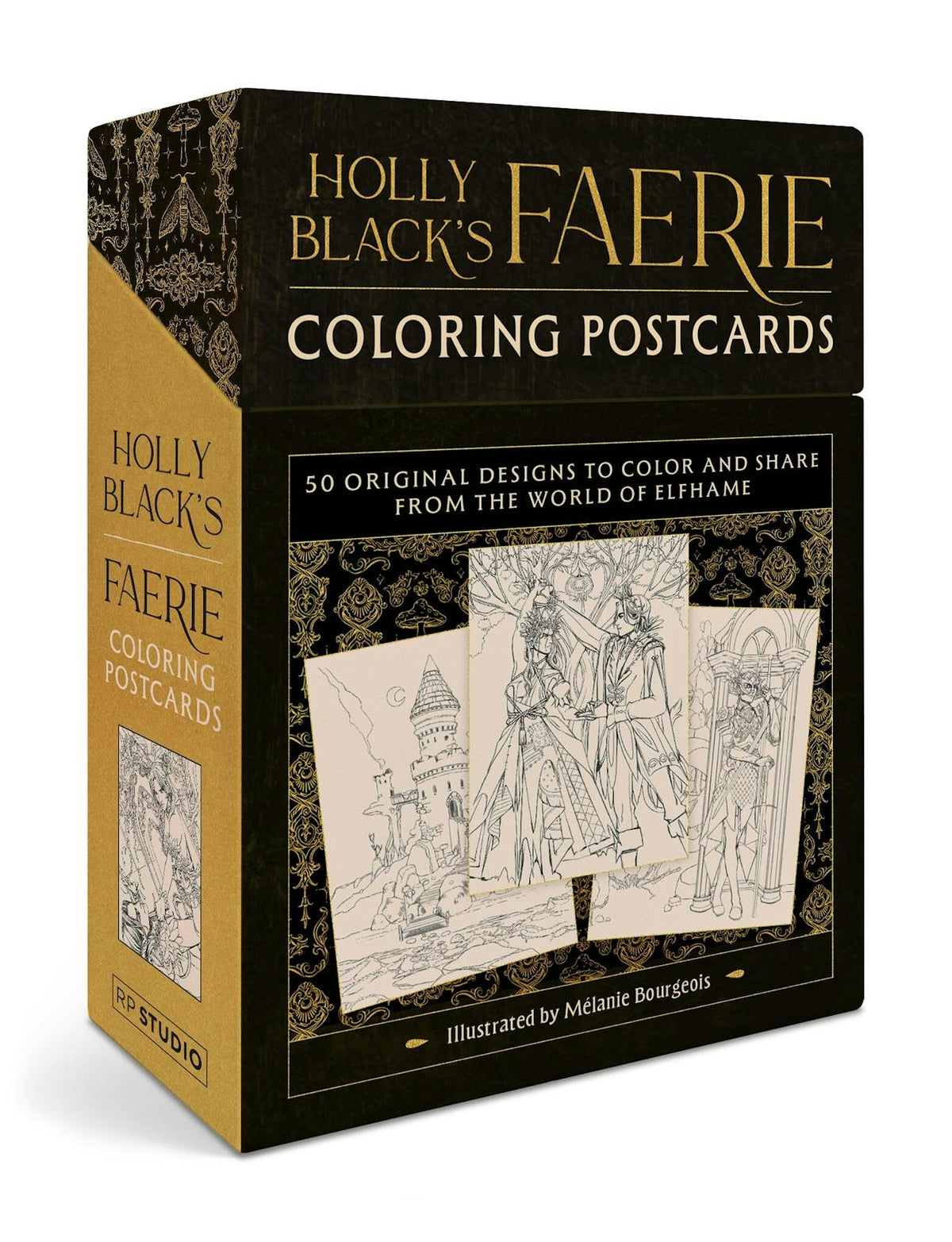 Holly Black's Faerie Colouring Postcards
