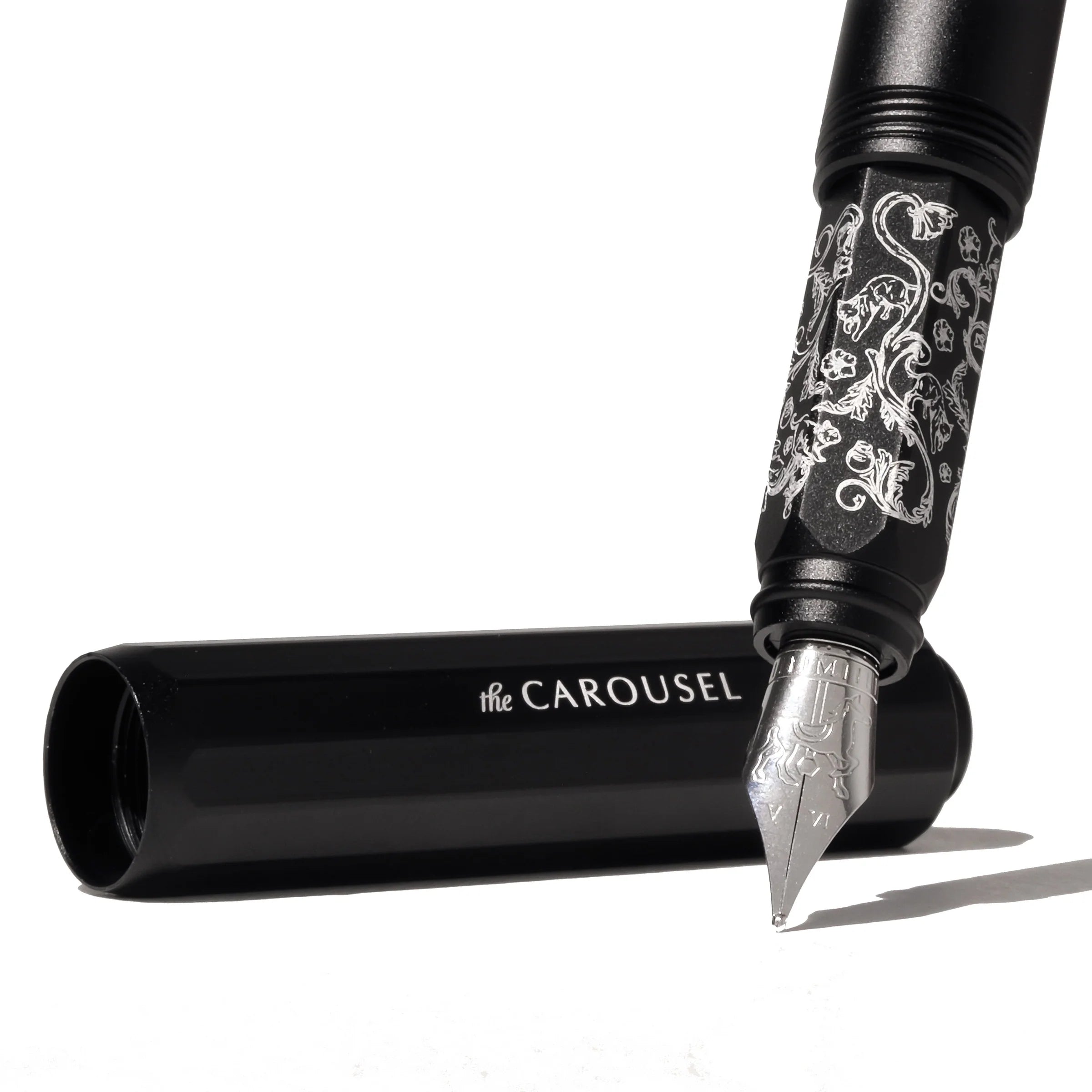 Ferris Wheel Press | Aluminum Carousel Fountain Pen – Bearrington Black