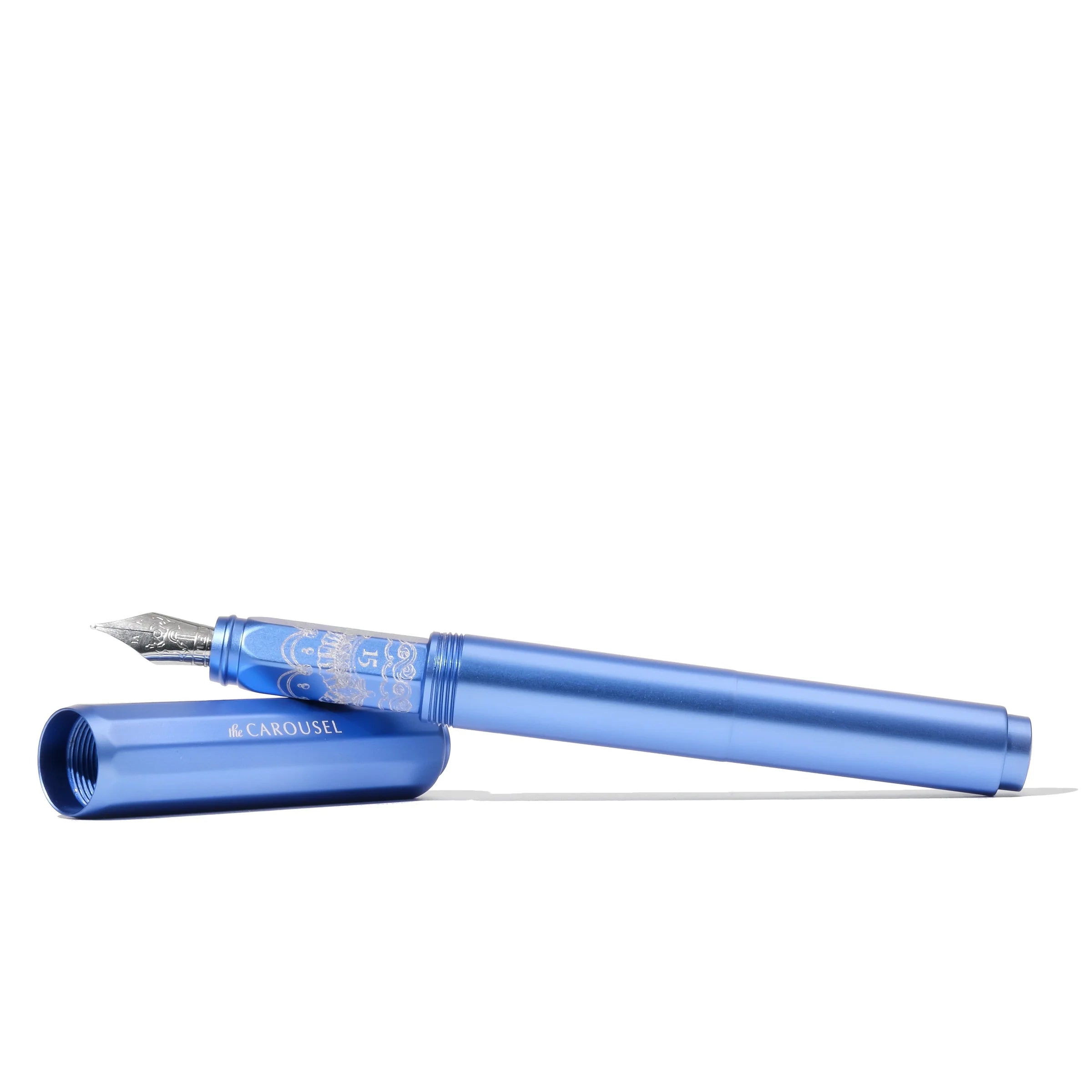 Ferris Wheel Press | Limited Edition | Aluminum Carousel Fountain Pen – Blue Revelry