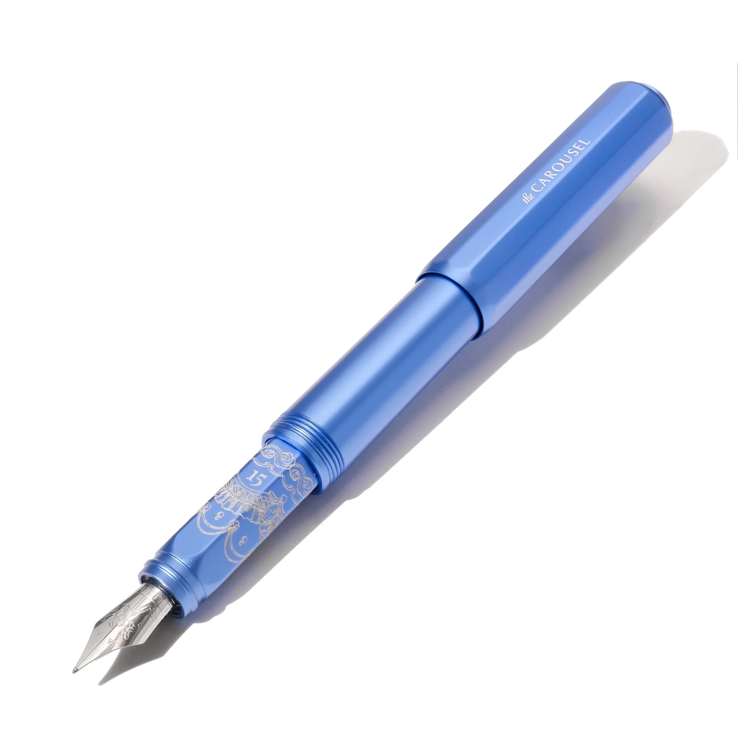 Ferris Wheel Press | Limited Edition | Aluminum Carousel Fountain Pen – Blue Revelry