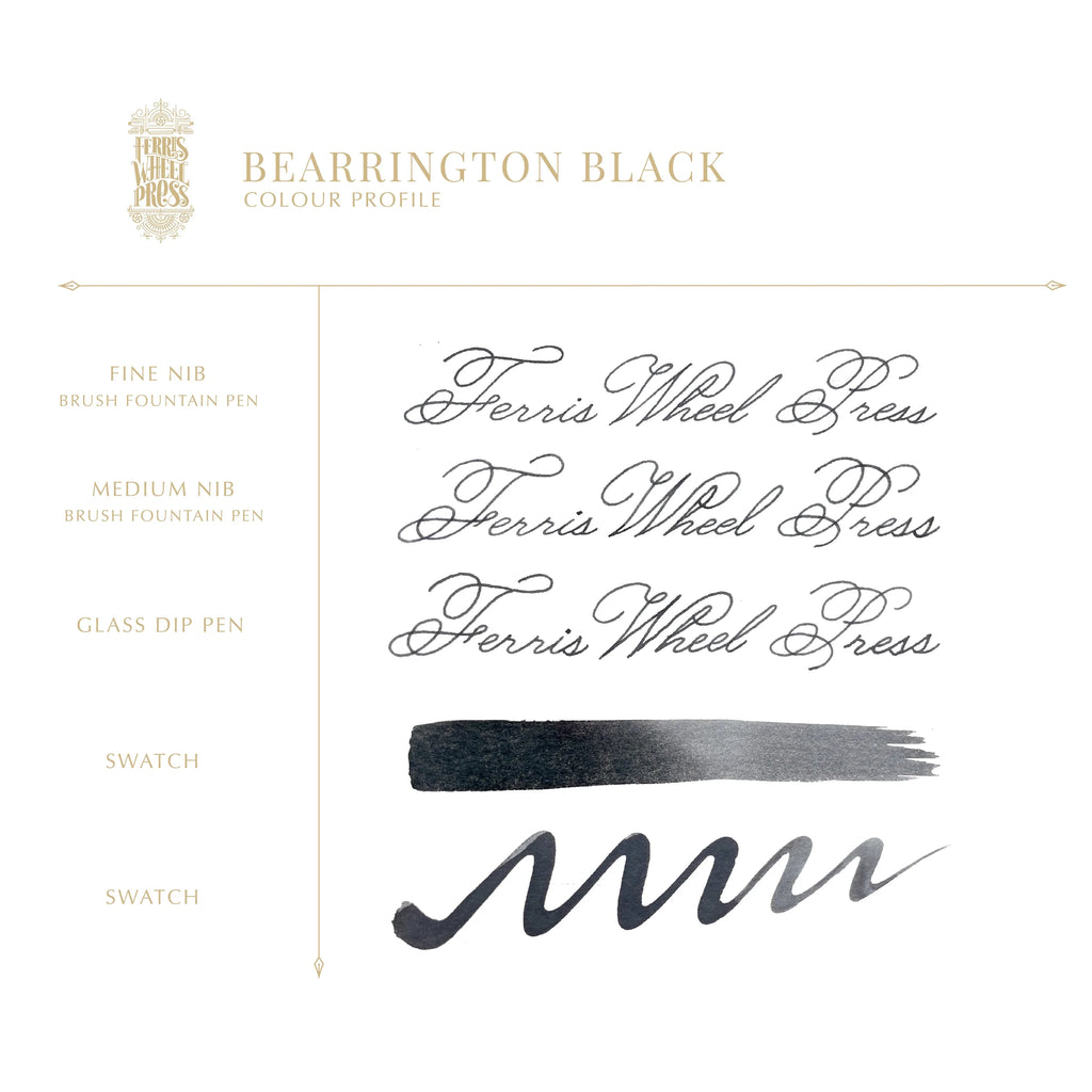 Ferris Wheel Press | Bearrington Black Ink 38ml