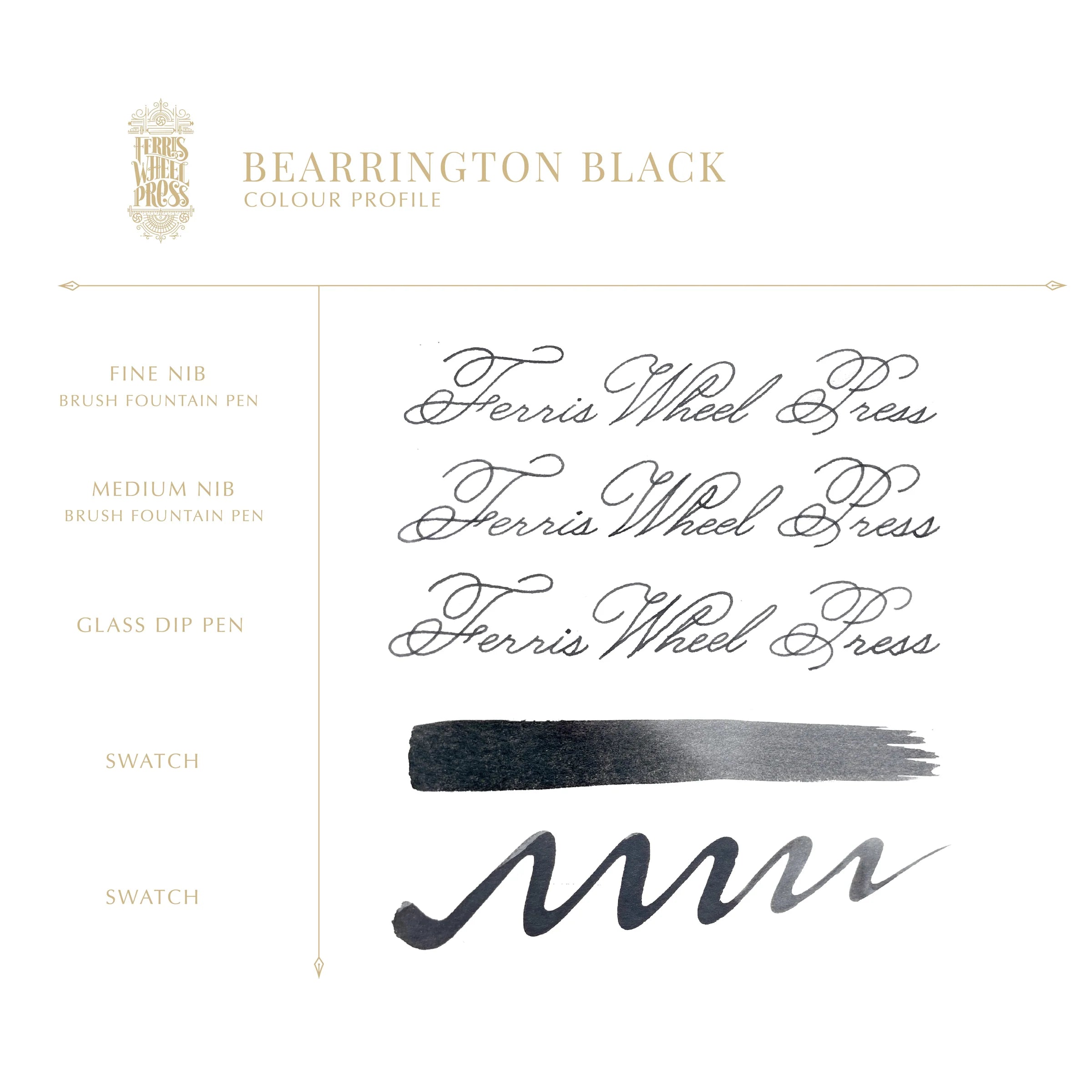Ferris Wheel Press | Bearrington Black Ink 38ml