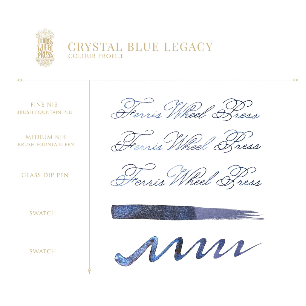 Ferris Wheel Press | Crystal Blue Legacy Ink 38ml