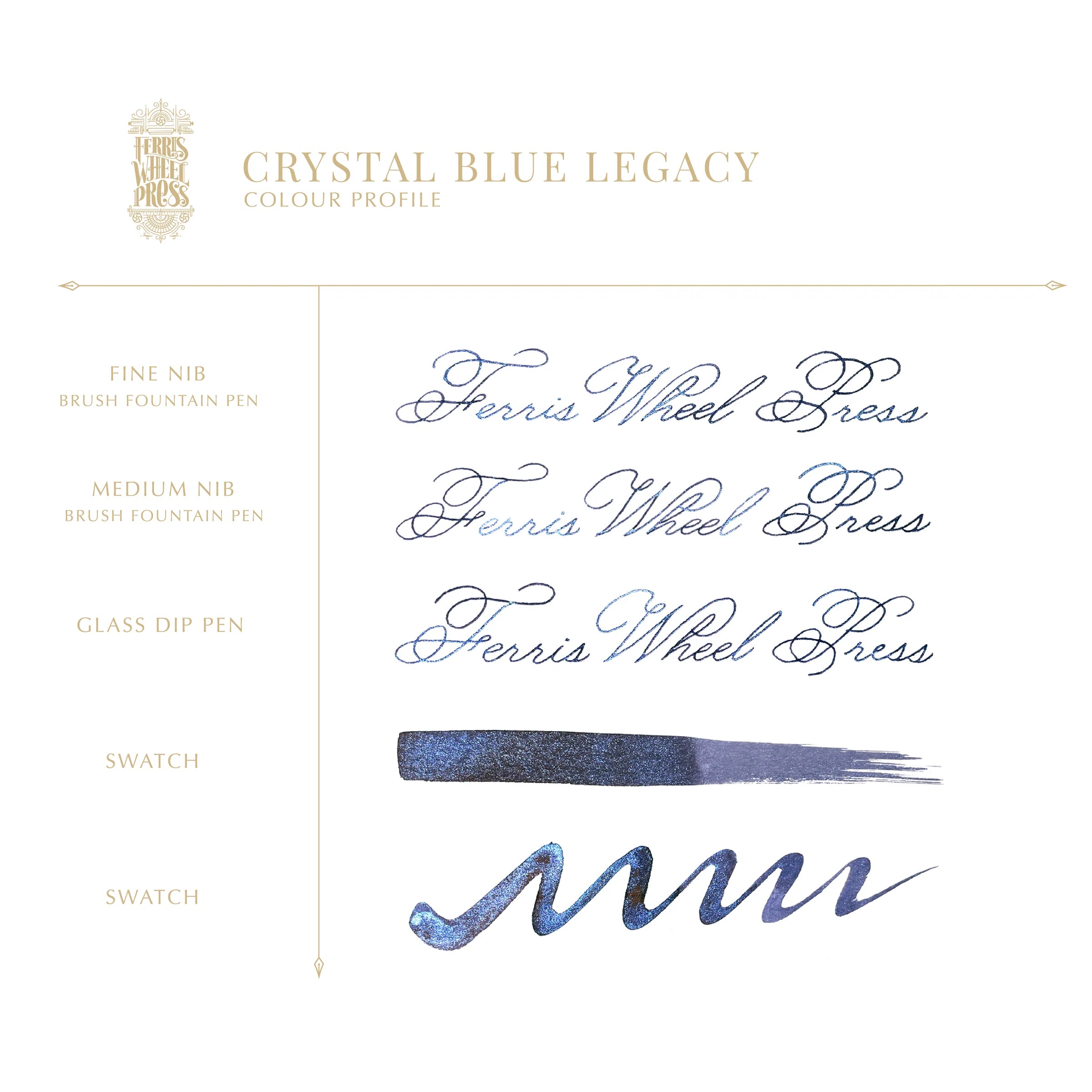 Ferris Wheel Press | Crystal Blue Legacy Ink 38ml