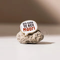 Kia Kaha Te Reo Māori Enamel Badge Pin