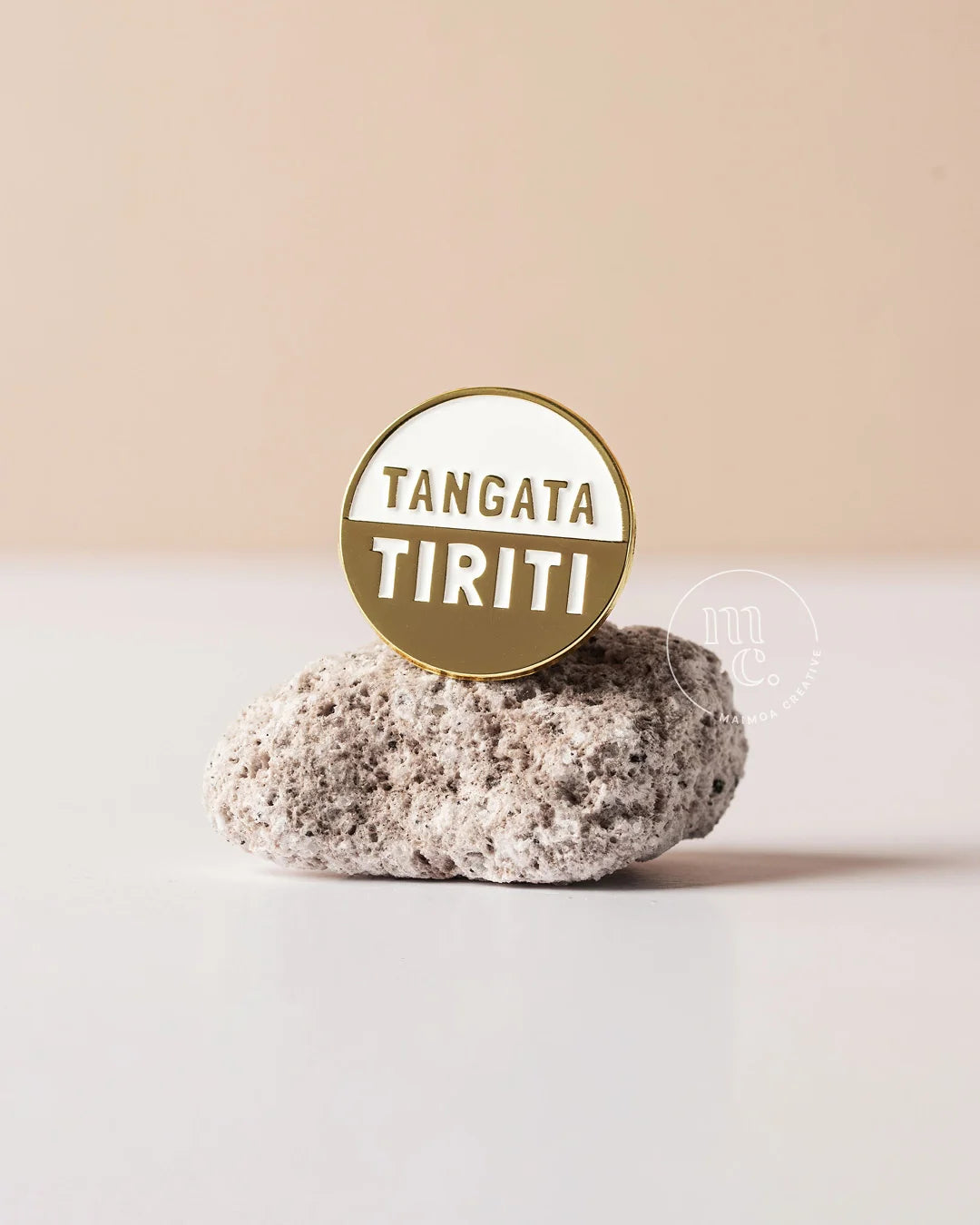 Tangata Tiriti Enamel Badge Pin