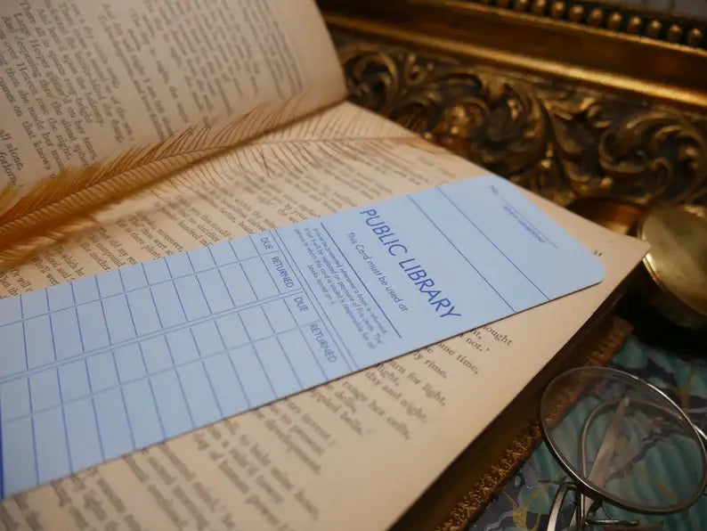 Library Card Bookmark