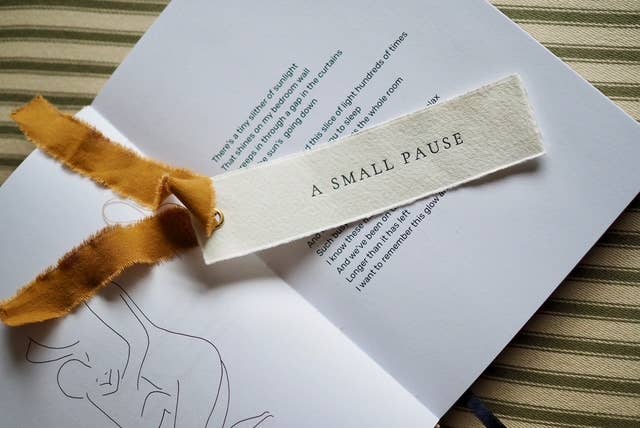 A Small Pause | Letterpress Bookmark