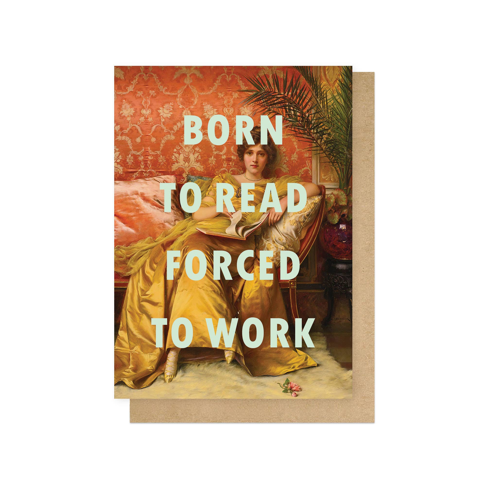 Born To Read Greeting Card