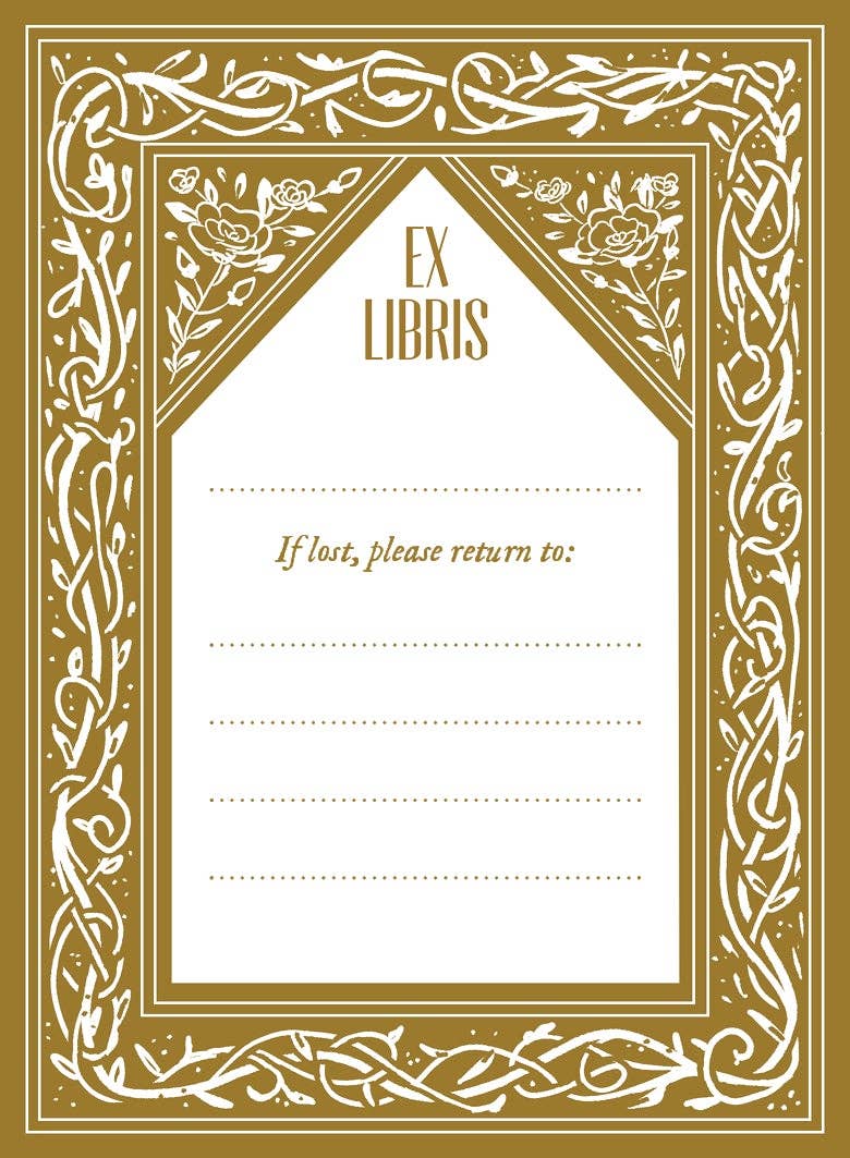 Tangled Vines Bookplates – 10 pack