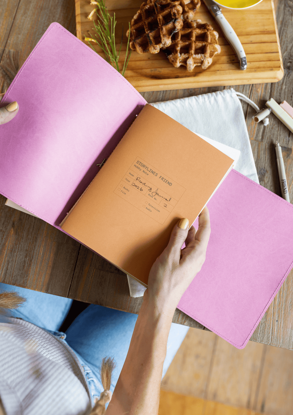 Refillable Folio in Rose Quartz