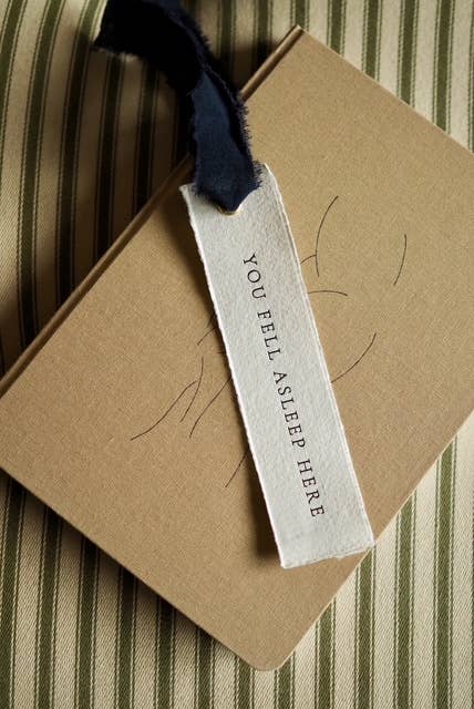 You Fell Asleep Here | Letterpress Bookmark
